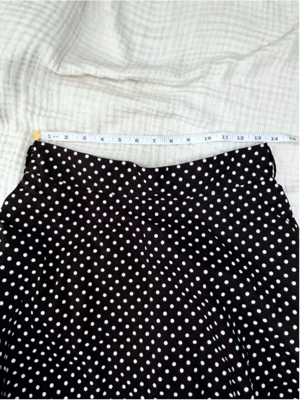 Women's Janette Polka Dot Skater Skirt Size M Black White Tulle A line - Picture 5 of 8